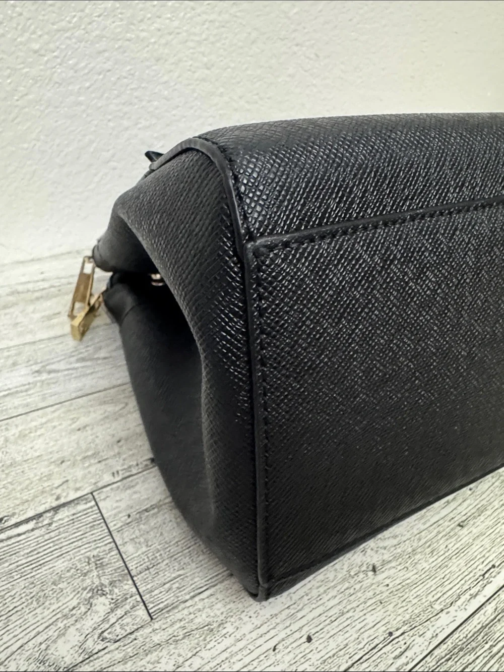 Aldo Black Structured Satchel